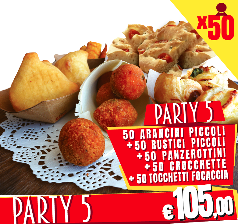 S.E.MENU PARTY5 PER 50 PERSONE